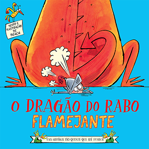 Capa do livro «O dragão do rabo flamejante»